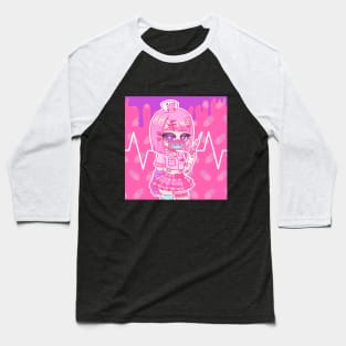 Pink Virus Nurse Baseball T-Shirt